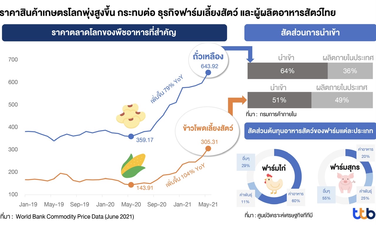 ธุรกิจฟาร์มเลี้ยงสัตว์และผู้ผลิตอาหารสัตว์จะอยู่รอดได้อย่างไรเมื่อต้นทุนสูงขึ้น