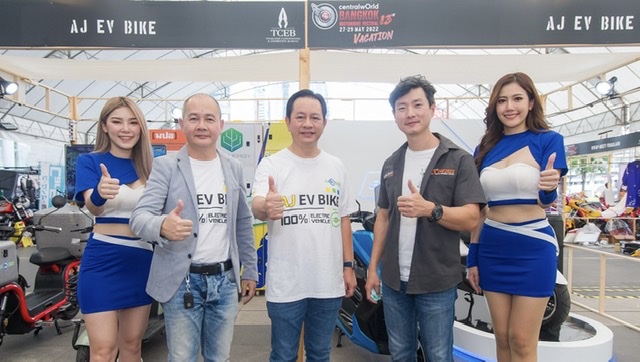 AJA ร่วมโชว์ EV Bike ในงาน Bangkok Motorbike Festival 2022รับเทรนด์พลังงานใหม่ในอนาคตหวังขึ้นแท่นเบอร์หนึ่งของเมืองไทย