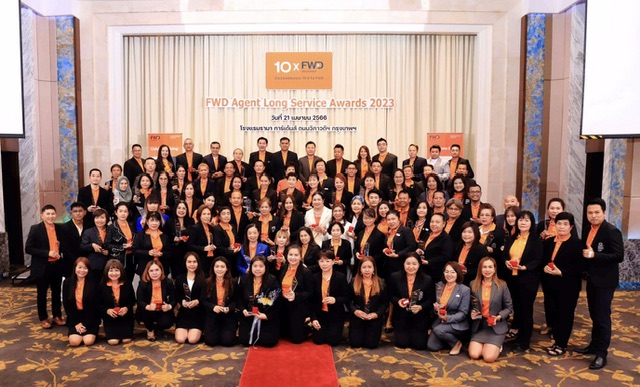 FWD ประกันชีวิต จัดงานมอบรางวัลอายุงานประจำปี“FWD Agent Long Service Awards 2023”