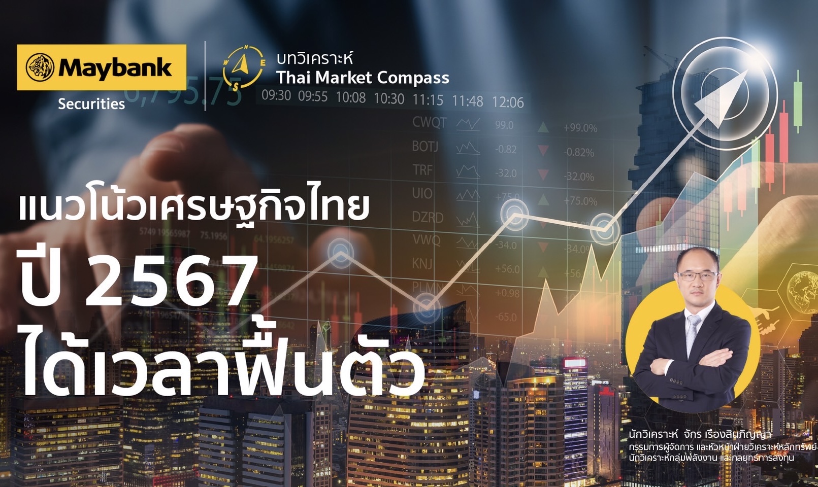 เมย์แบงก์ เผยบทวิเคราะห์ Thai Market Compass ในหัวข้อ “แนวโน้มปี 2567 ได้เวลาฟื้นตัว”