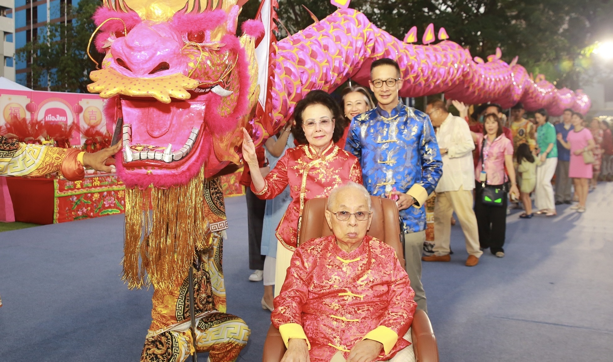 เมืองไทยประกันชีวิต เฉลิมฉลองเทศกาลตรุษจีน จัดพิธีสักการะองค์พระโพธิสัตว์กวนอิม เทพเจ้ากวนอู และ 5 พญาเทพเจ้ามังกรพร้อมเชิดมังกรชมพู ประจำปี 2567